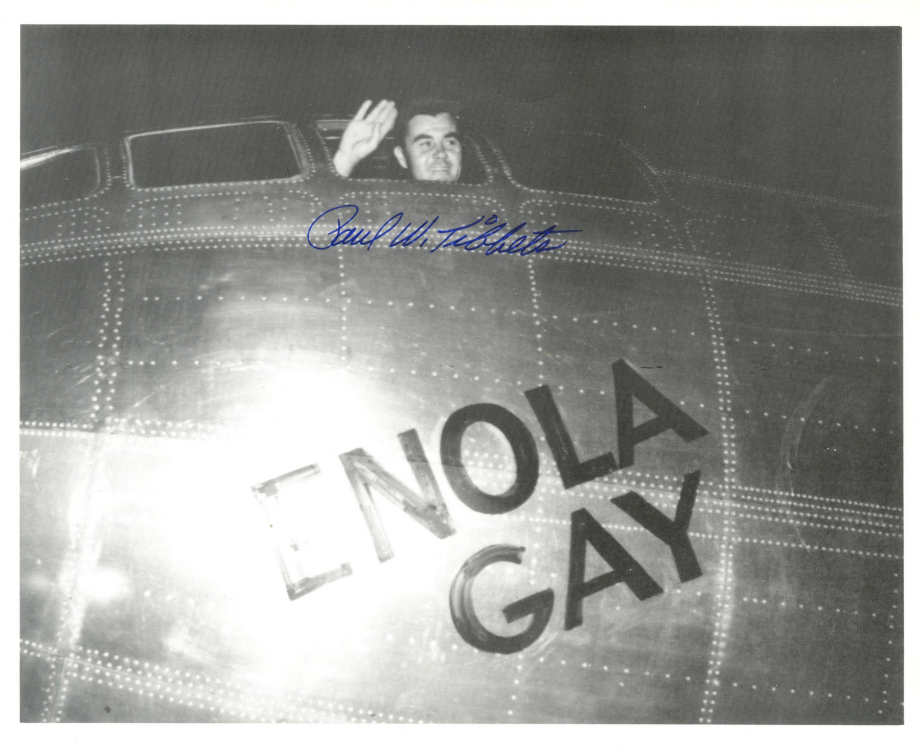 Col. Paul Tibbets in the Enola Gay
