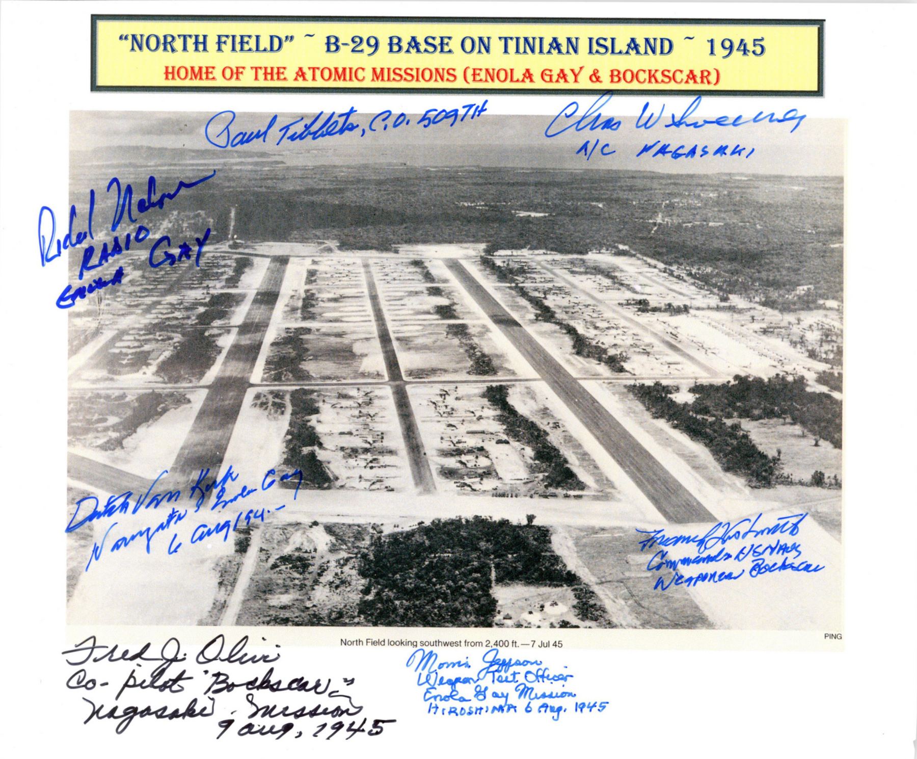 Northfield B-29 Base on Tinian Island