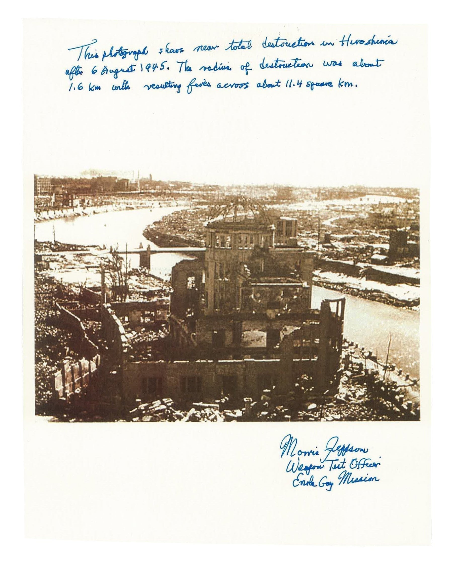 Morris R. Jeppson's final steps before 'Little Boy' was dropped